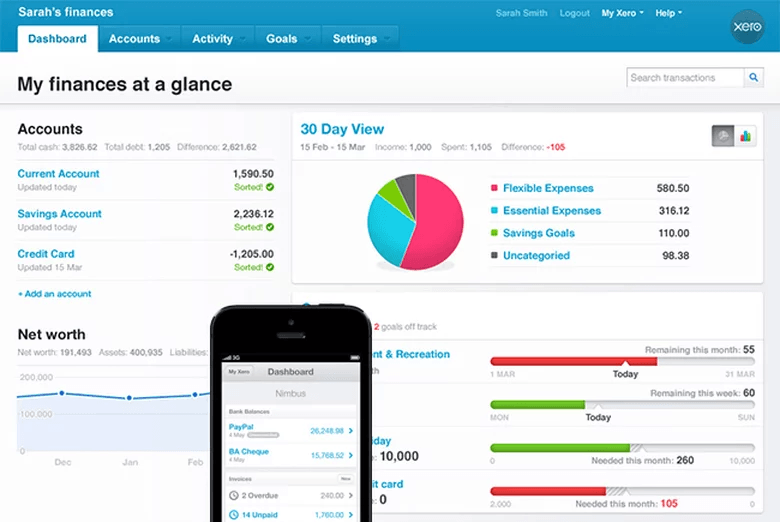 xero dashboard